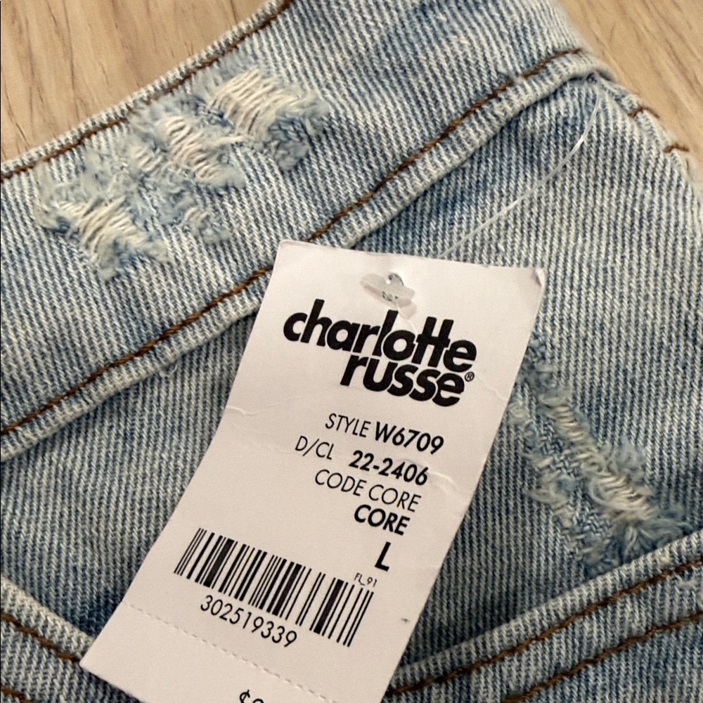 NWT Refuge Large Denim Mini Skirt - Picture 4 of 7
